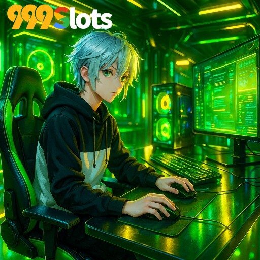 Imagem promocional da 999SLOTS mostrando a plataforma e suas vantagens