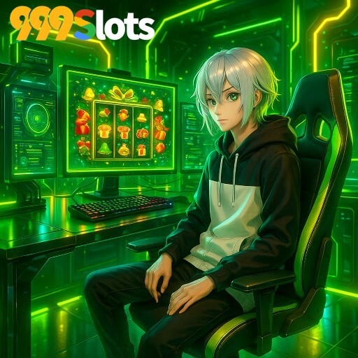 Imagem promocional da 999SLOTS mostrando a plataforma e suas vantagens