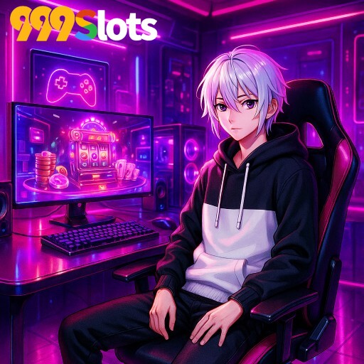 Imagem promocional da 999SLOTS mostrando a plataforma e suas vantagens