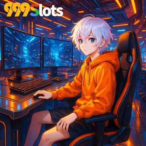 Imagem promocional da 999SLOTS mostrando a plataforma e suas vantagens