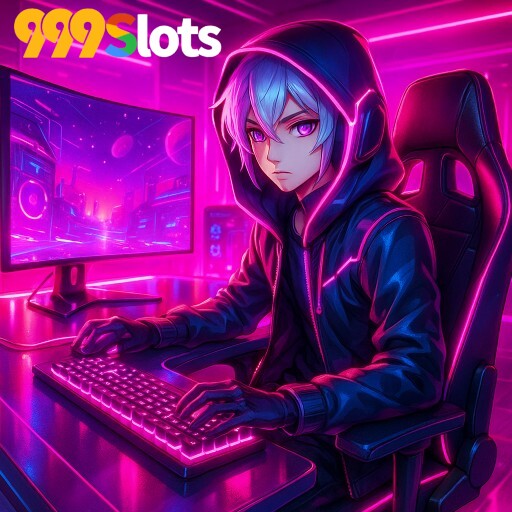 Imagem promocional da 999SLOTS mostrando a plataforma e suas vantagens