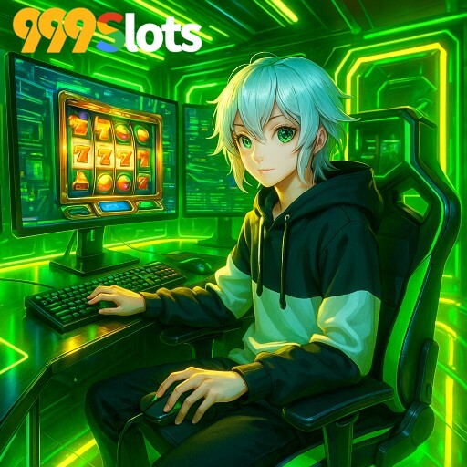Imagem promocional da 999SLOTS mostrando a plataforma e suas vantagens