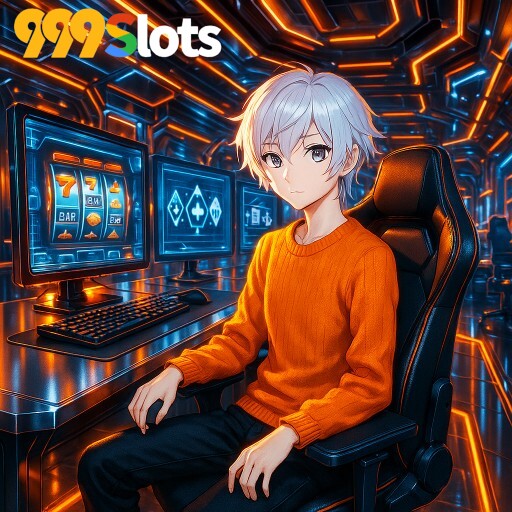 Imagem promocional da 999SLOTS mostrando a plataforma e suas vantagens